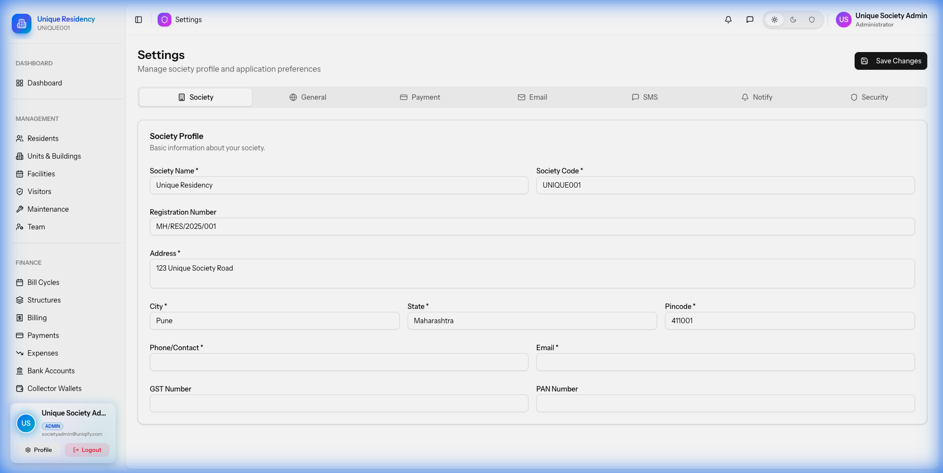 Mail Configuration